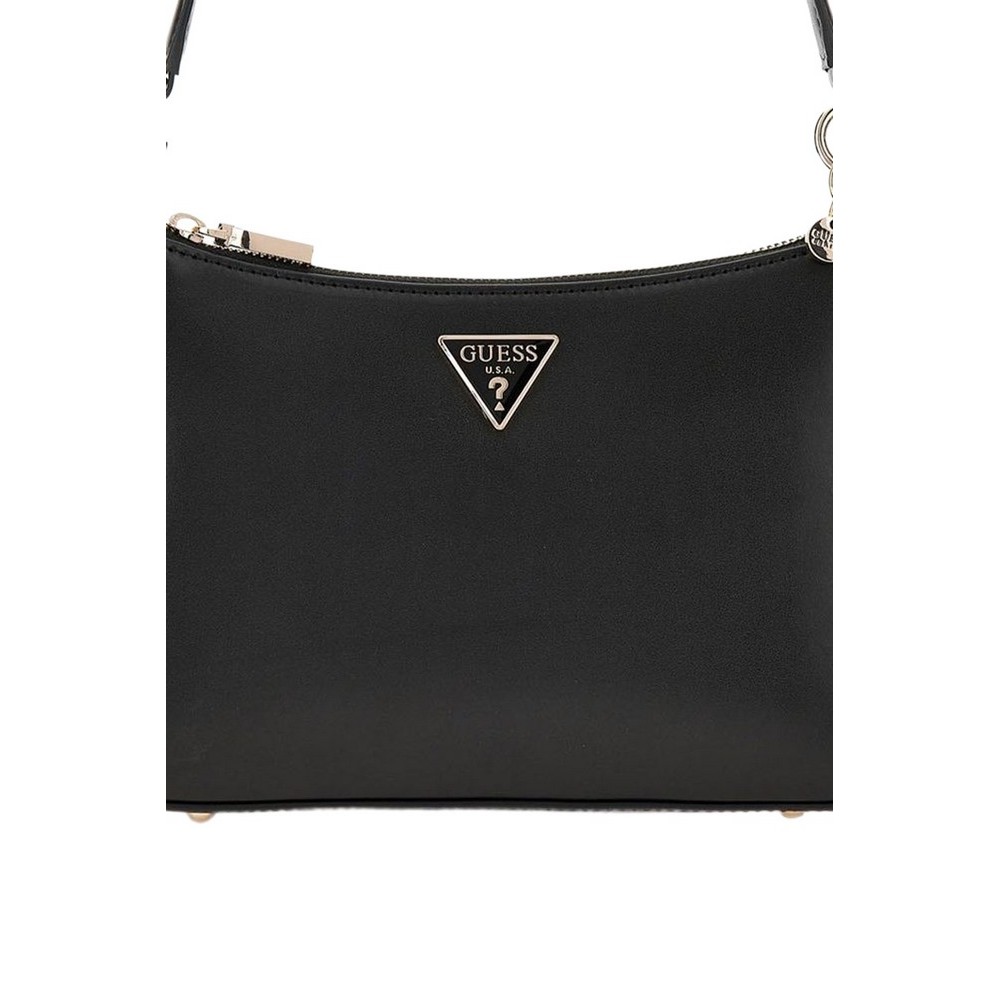 GUESS DARYNA II TOP ZIP SHOULDER BAG ΤΣΑΝΤΑ ΓΥΝΑΙΚΕΙΑ BLACK