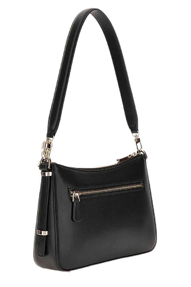 GUESS DARYNA II TOP ZIP SHOULDER BAG ΤΣΑΝΤΑ ΓΥΝΑΙΚΕΙΑ BLACK