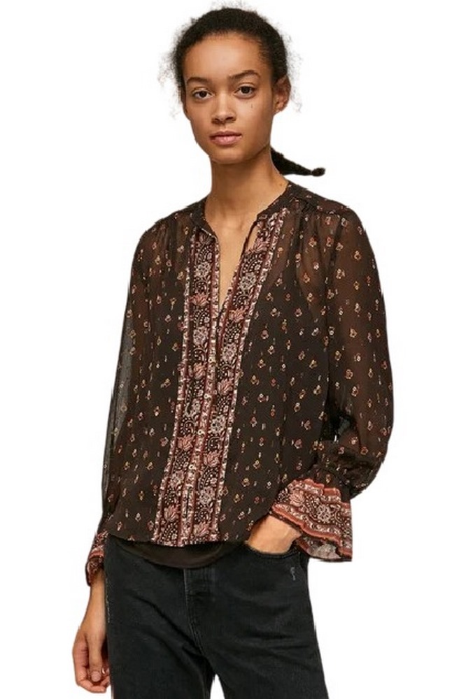ΠΟΥΚΑΜΙΣΟ E2 NADINE ΓΥΝΑΙΚΕΙΟ PEPE JEANS BROWN