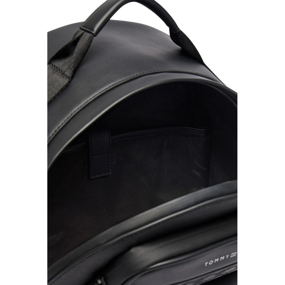 TOMMY HILFIGER MODERN MONOGRAM BACKPACK ΤΣΑΝΤΑ ΑΝΔΡΙΚΗ BLACK