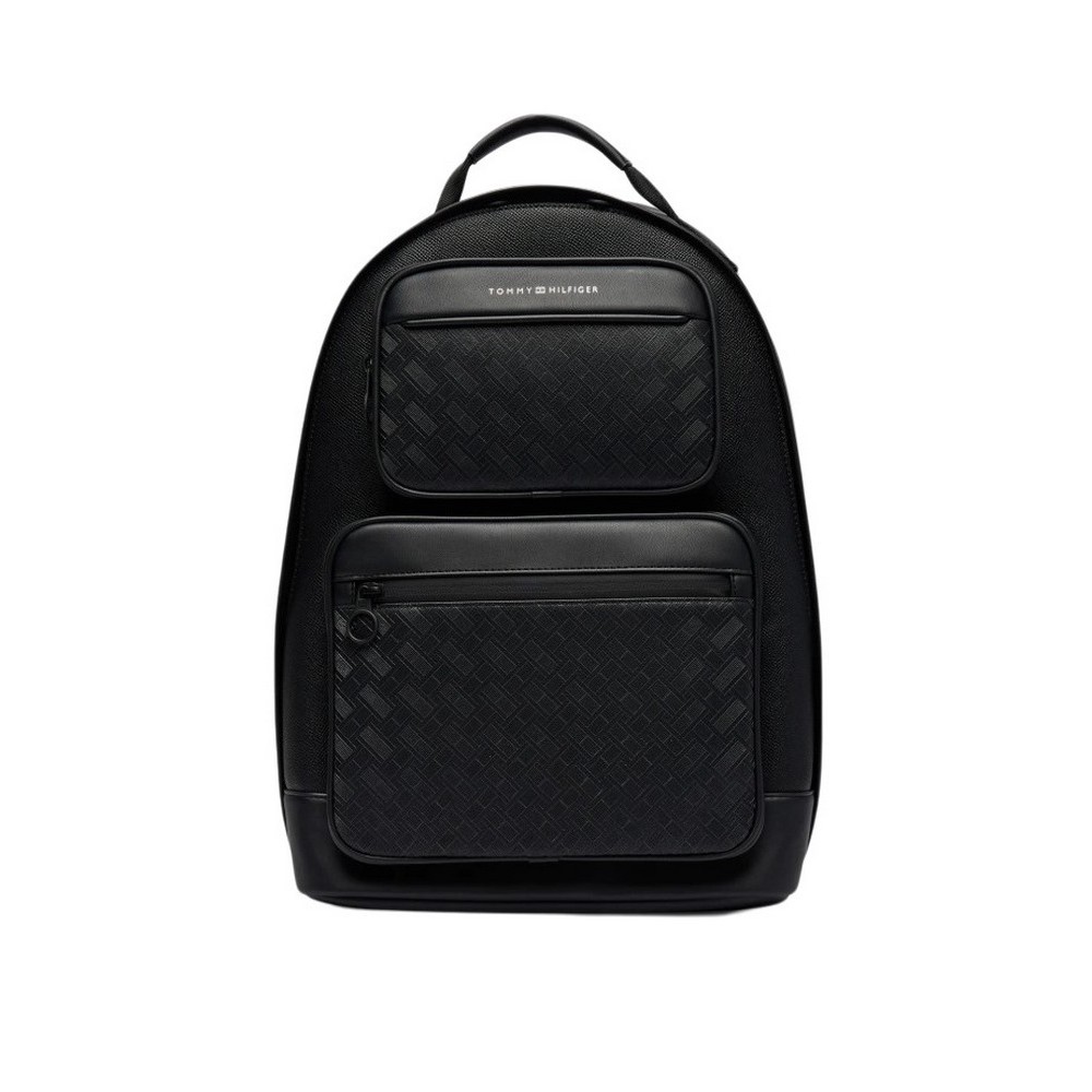 TOMMY HILFIGER MODERN MONOGRAM BACKPACK ΤΣΑΝΤΑ ΑΝΔΡΙΚΗ BLACK