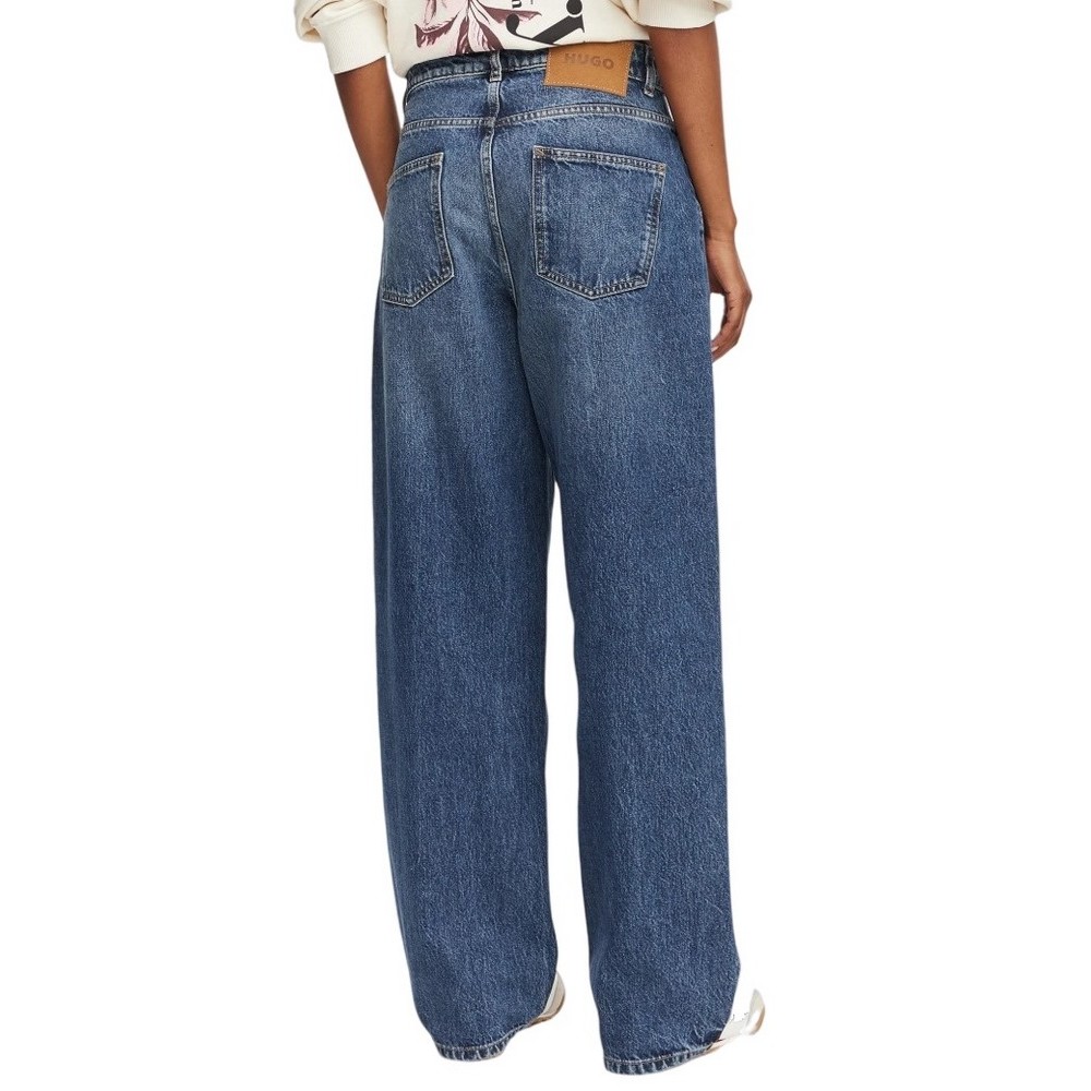 HUGO BOSS LENI S JEANS ΠΑΝΤΕΛΟΝΙ ΤΖΙΝ ΓΥΝΑΙΚΕΙΟ BLUΕ DENIM