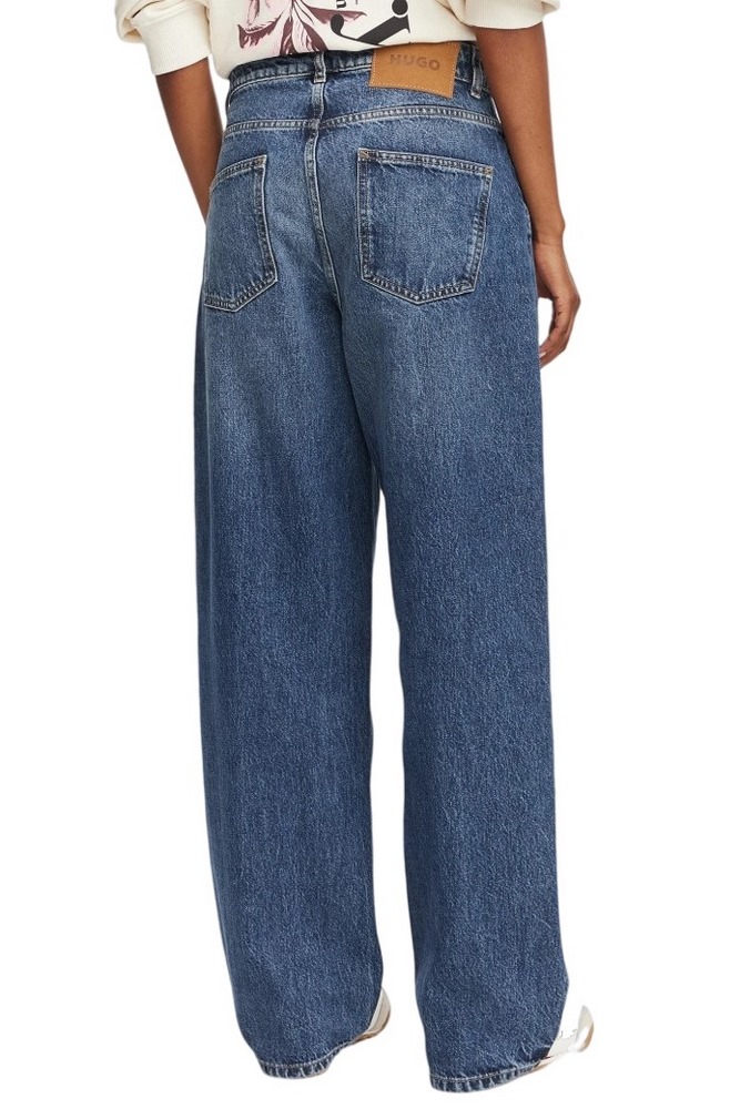 HUGO BOSS LENI S JEANS ΠΑΝΤΕΛΟΝΙ ΤΖΙΝ ΓΥΝΑΙΚΕΙΟ BLUΕ DENIM