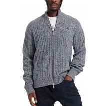 CALVIN KLEIN JEANS VERTICAL TEXTURE CTTN FZ SWTR ΖΑΚΕΤΑ ΠΛΕΚΤΗ ΑΝΔΡΙΚΗ NAVY