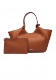DKNY PAULA TOTE HANDBAG R42BAE49 ΤΣΑΝΤΑ ΓΥΝΑΙΚΕΙΑ TAN
