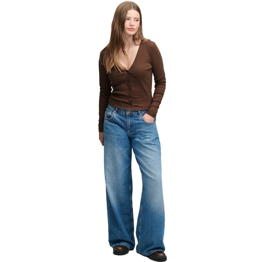 SUPERDRY ATH ESS POINTELLE CARDIGAN ΖΑΚΕΤΑ ΓΥΝΑΙΚΕΙΑ CHESTNUT