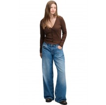 SUPERDRY ATH ESS POINTELLE CARDIGAN ΖΑΚΕΤΑ ΓΥΝΑΙΚΕΙΑ CHESTNUT