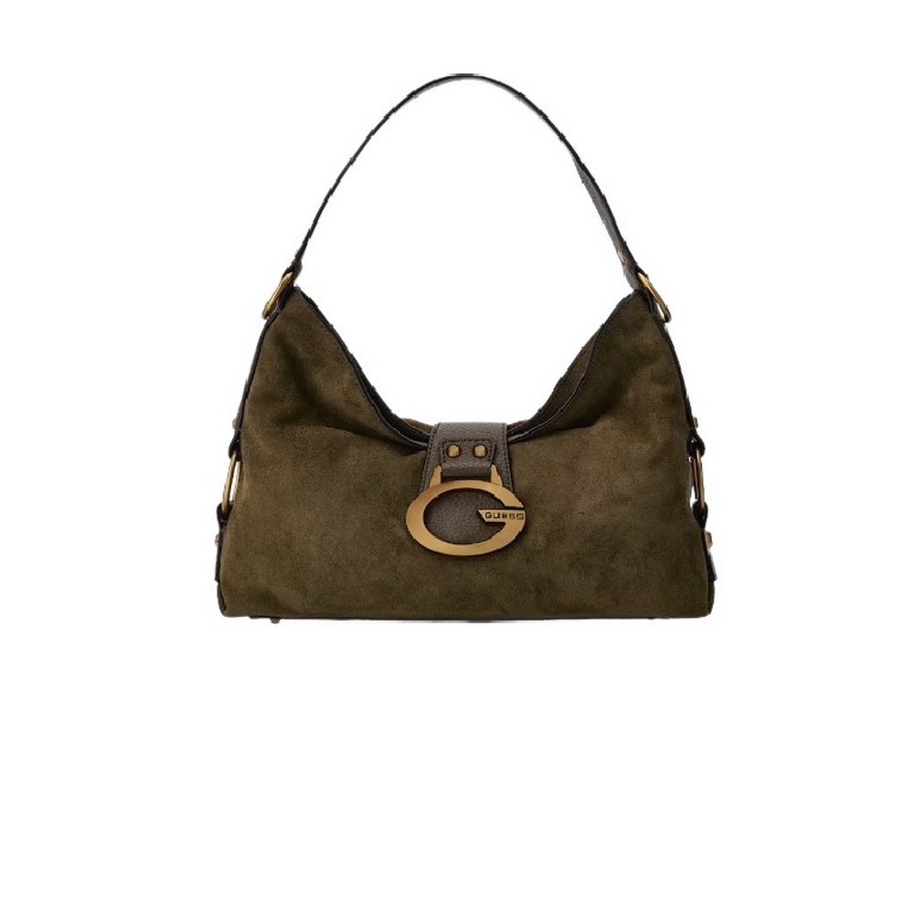GUESS CAMDEN SHOULDER BAG ΤΣΑΝΤΑ ΓΥΝΑΙΚΕΙΑ OLIVE