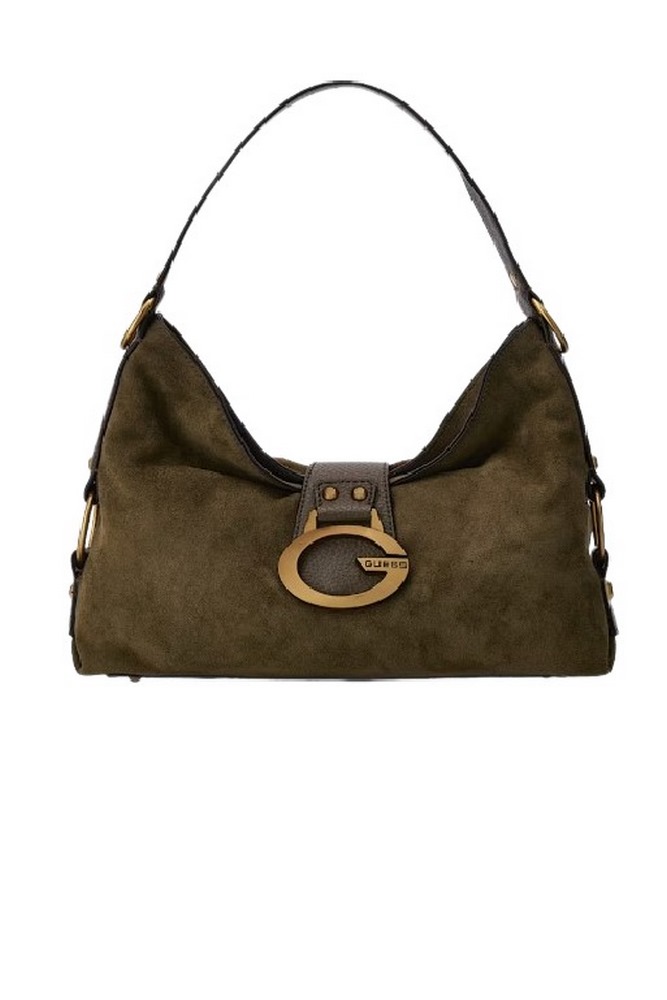 GUESS CAMDEN SHOULDER BAG ΤΣΑΝΤΑ ΓΥΝΑΙΚΕΙΑ OLIVE
