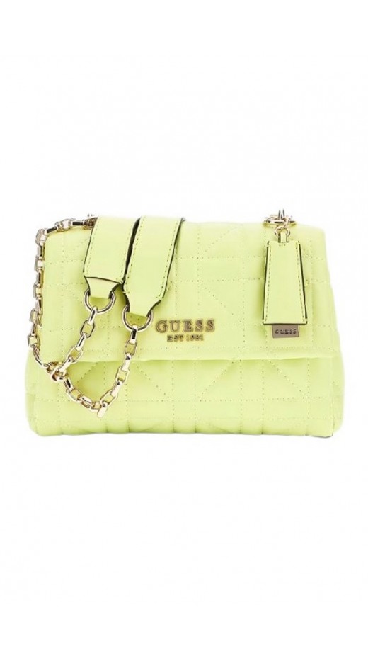 GUESS ASSIA CROSSBODY FLAP ORGANIZER ΤΣΑΝΤΑ ΓΥΝΑΙΚΕΙΑ LIME