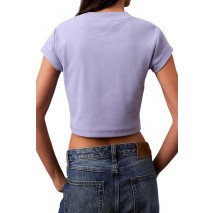 CALVIN KLEIN JEANS MONOGRAM BABY TEE T-SHIRT ΜΠΛΟΥΖΑ ΓΥΝΑΙΚΕΙΑ LILA