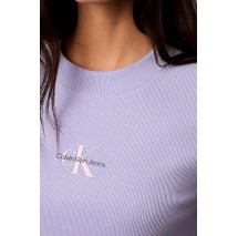 CALVIN KLEIN JEANS MONOGRAM BABY TEE T-SHIRT ΜΠΛΟΥΖΑ ΓΥΝΑΙΚΕΙΑ LILA