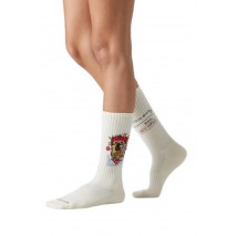 JIMMY LION ATHLETIC BASQUIAT HEADS 1982 SOCKS UNISEX ΚΑΛΤΣΕΣ BEIGE