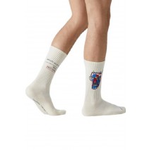 JIMMY LION ATHLETIC BASQUIAT HEADS 1982 SOCKS UNISEX ΚΑΛΤΣΕΣ BEIGE