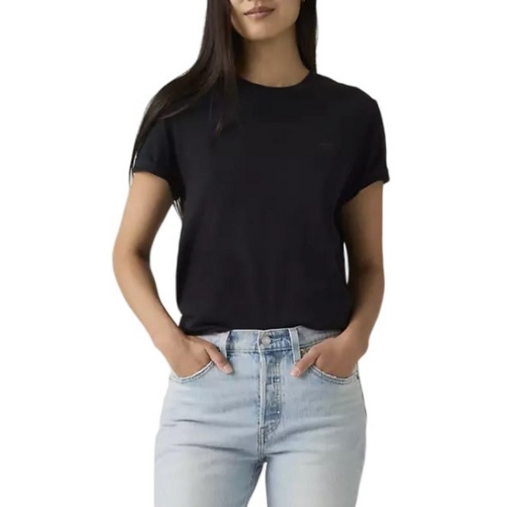 LEVIS® PERFECT TEE LSE HOUSEMARK T-SHIRT ΜΠΛΟΥΖΑ ΓΥΝΑΙΚΕΙΑ BLACK