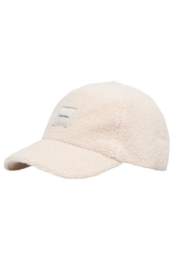 CALVIN KLEIN BOUCLE W PATCH CAP ΚΑΠΕΛΟ ΓΥΝΑΙΚΕΙΟ OFF WHITE