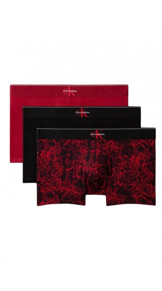 CALVIN KLEIN TRUNK 3PK ΕΣΩΡΟΥΧΟ ΑΝΔΡΙΚΟ BLACK/RED