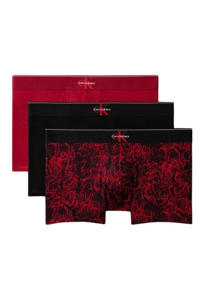 CALVIN KLEIN TRUNK 3PK ΕΣΩΡΟΥΧΟ ΑΝΔΡΙΚΟ BLACK/RED