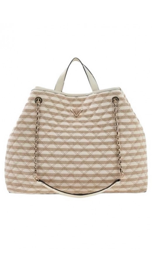 GUESS GIULLY II LARGE 2 IN 1 TOTE ΤΣΑΝΤΑ ΓΥΝΑΙΚΕΙΑ TAUPE