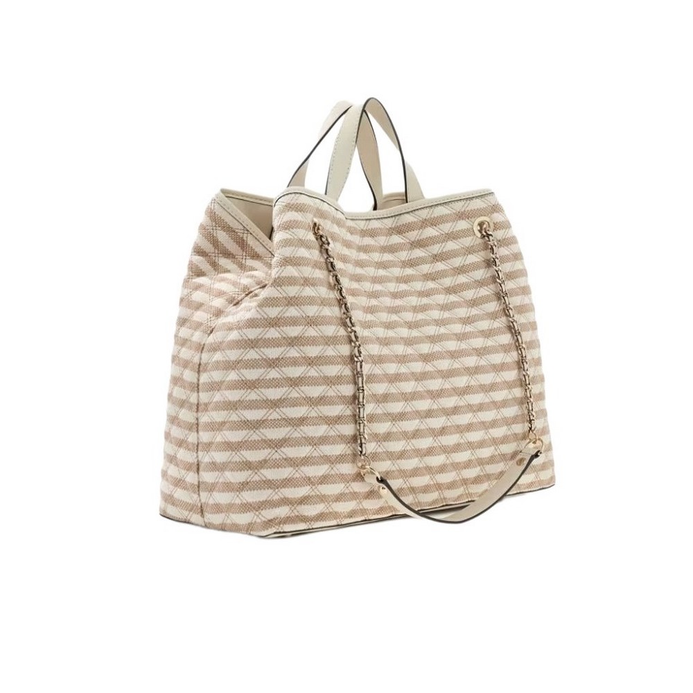 GUESS GIULLY II LARGE 2 IN 1 TOTE ΤΣΑΝΤΑ ΓΥΝΑΙΚΕΙΑ TAUPE
