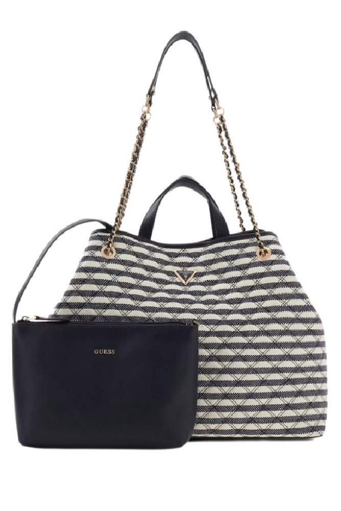 GUESS GIULLY II LARGE 2 IN 1 TOTE ΤΣΑΝΤΑ ΓΥΝΑΙΚΕΙΑ NAVY