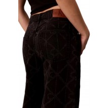 CALVIN KLEIN JEANS LOW RISE BAGGY CK WORN BLACK ΠΑΝΤΕΛΟΝΙ ΤΖΙΝ ΓΥΝΑΙΚΕΙΟ DENIM BLACK