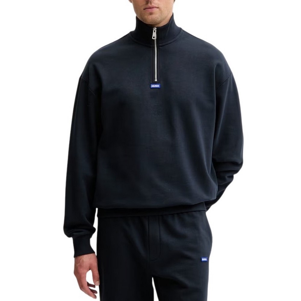 HUGO BOSS NEELER JERSEY SWEATSHIRT ΜΠΛΟΥΖΑ ΦΟΥΤΕΡ ΑΝΔΡΙΚΗ NAVY
