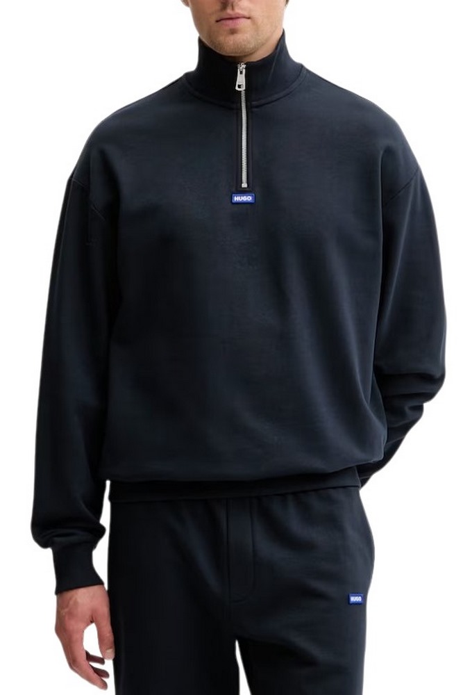 HUGO BOSS NEELER JERSEY SWEATSHIRT ΜΠΛΟΥΖΑ ΦΟΥΤΕΡ ΑΝΔΡΙΚΗ NAVY