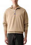 HUGO BOSS NEELER JERSEY SWEATSHIRT ΜΠΛΟΥΖΑ ΦΟΥΤΕΡ ΑΝΔΡΙΚΗ BEIGE