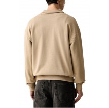 HUGO BOSS NEELER JERSEY SWEATSHIRT ΜΠΛΟΥΖΑ ΦΟΥΤΕΡ ΑΝΔΡΙΚΗ BEIGE