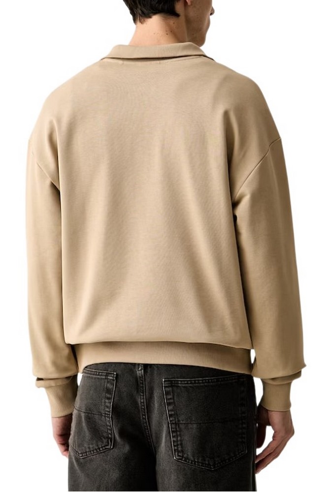 HUGO BOSS NEELER JERSEY SWEATSHIRT ΜΠΛΟΥΖΑ ΦΟΥΤΕΡ ΑΝΔΡΙΚΗ BEIGE
