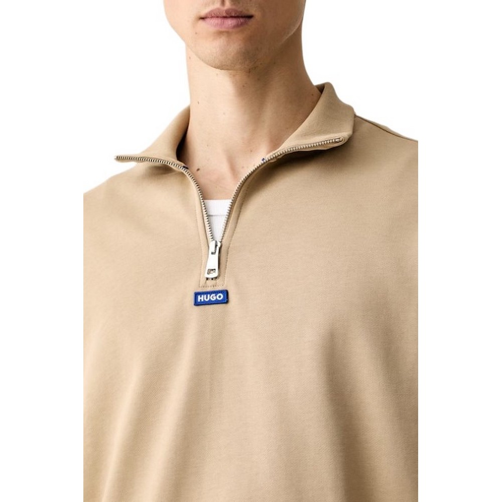 HUGO BOSS NEELER JERSEY SWEATSHIRT ΜΠΛΟΥΖΑ ΦΟΥΤΕΡ ΑΝΔΡΙΚΗ BEIGE