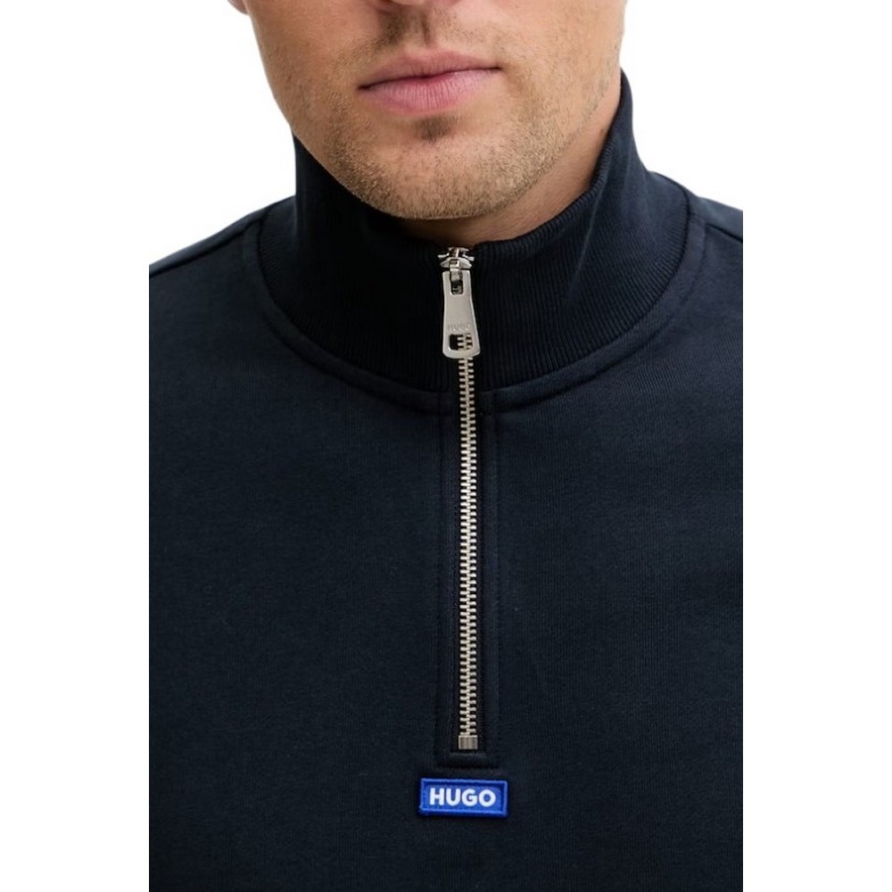 HUGO BOSS NEELER JERSEY SWEATSHIRT ΜΠΛΟΥΖΑ ΦΟΥΤΕΡ ΑΝΔΡΙΚΗ NAVY