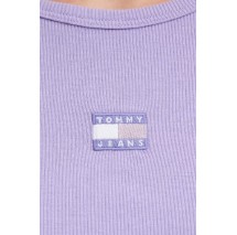 TOMMY JEANS SLIM BADGE RIB TEE T-SHIRT ΜΠΛΟΥΖΑ ΓΥΝΑΙΚΕΙΑ PURPLE
