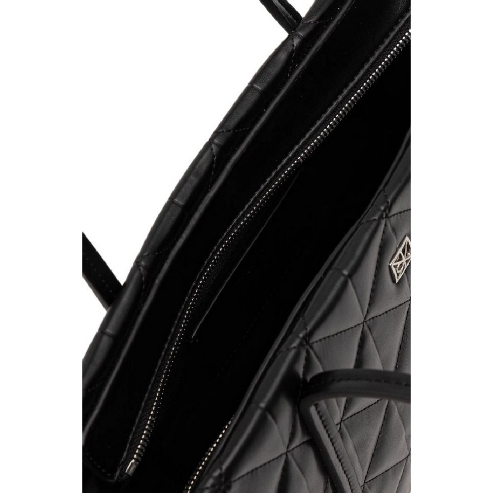 CALVIN KLEIN JQUILTED SMALL TOTE ΤΣΑΝΤΑ ΓΥΝΑΙΚΕΙΑ BLACK