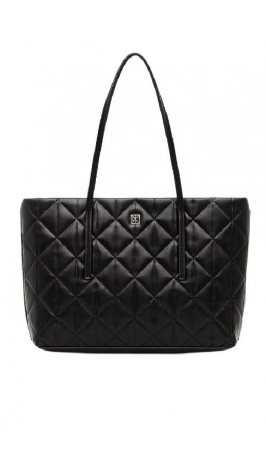 CALVIN KLEIN JQUILTED SMALL TOTE ΤΣΑΝΤΑ ΓΥΝΑΙΚΕΙΑ BLACK
