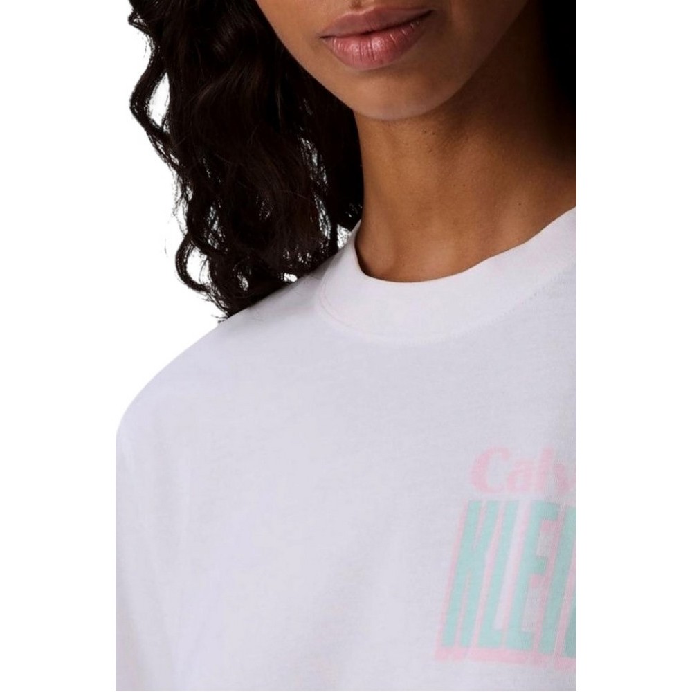 CALVIN KLEIN JEANS SS BOXY FIT TEE T-SHIRT ΜΠΛΟΥΖΑ ΓΥΝΑΙΚΕΙΑ WHITE