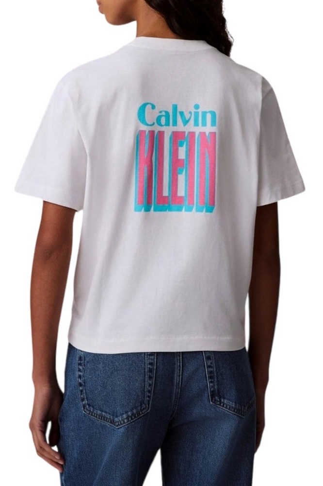 CALVIN KLEIN JEANS SS BOXY FIT TEE T-SHIRT ΜΠΛΟΥΖΑ ΓΥΝΑΙΚΕΙΑ WHITE