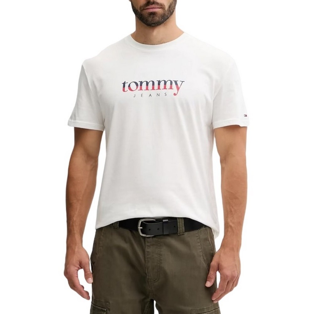 TOMMY JEANS  REG DNA TEE EXT T-SHIRT ΜΠΛΟΥΖΑ ΑΝΔΡΙΚΗ WHITE