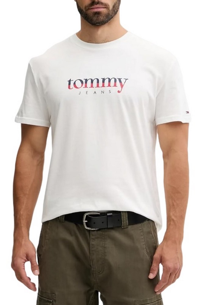 TOMMY JEANS  REG DNA TEE EXT T-SHIRT ΜΠΛΟΥΖΑ ΑΝΔΡΙΚΗ WHITE