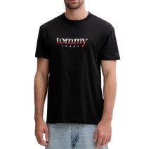 TOMMY JEANS  REG DNA TEE EXT T-SHIRT ΜΠΛΟΥΖΑ ΑΝΔΡΙΚΗ BLACK