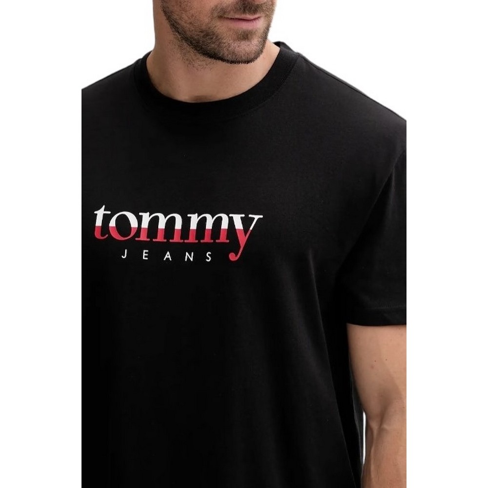 TOMMY JEANS  REG DNA TEE EXT T-SHIRT ΜΠΛΟΥΖΑ ΑΝΔΡΙΚΗ BLACK