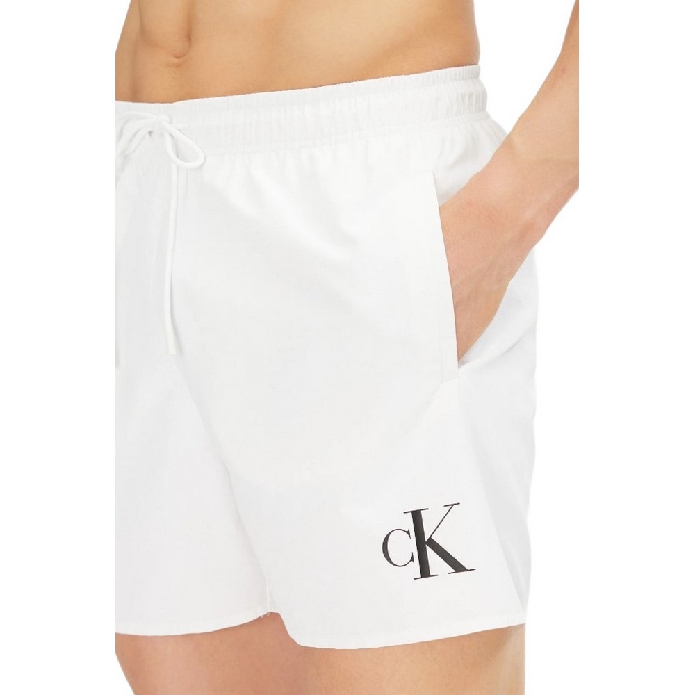 CALVIN KLEIN JEANS MEDIUM DRAWSTRING ΜΑΓΙΟ ΑΝΔΡΙΚΟ WHITE