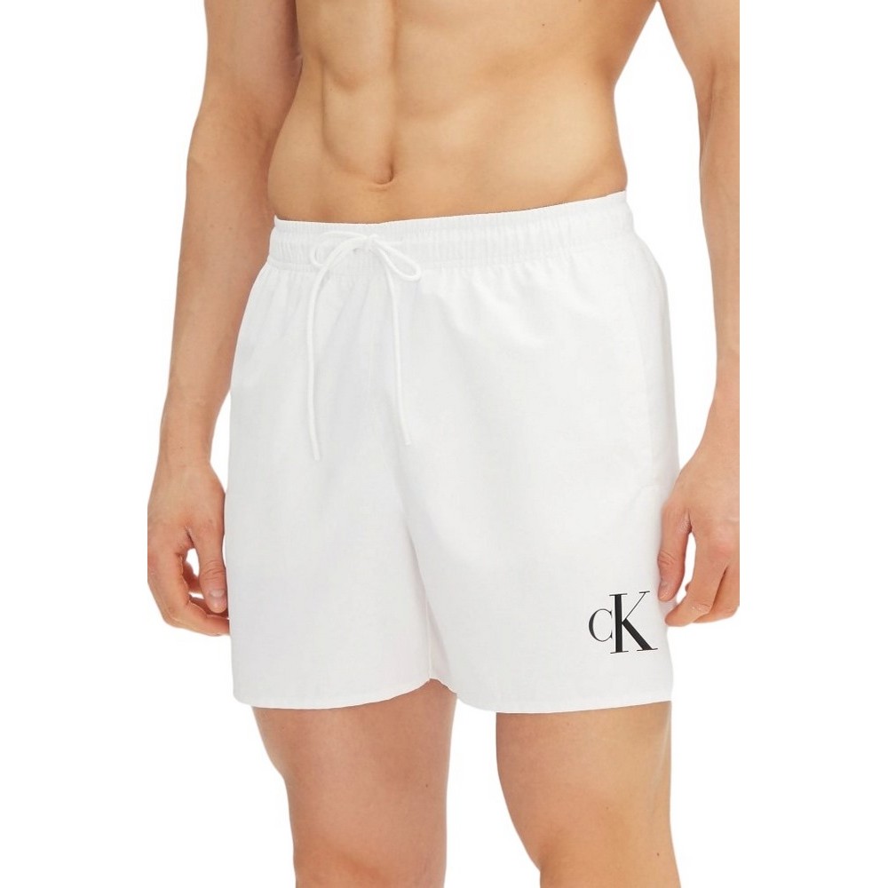 CALVIN KLEIN JEANS MEDIUM DRAWSTRING ΜΑΓΙΟ ΑΝΔΡΙΚΟ WHITE