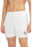 CALVIN KLEIN JEANS MEDIUM DRAWSTRING ΜΑΓΙΟ ΑΝΔΡΙΚΟ WHITE