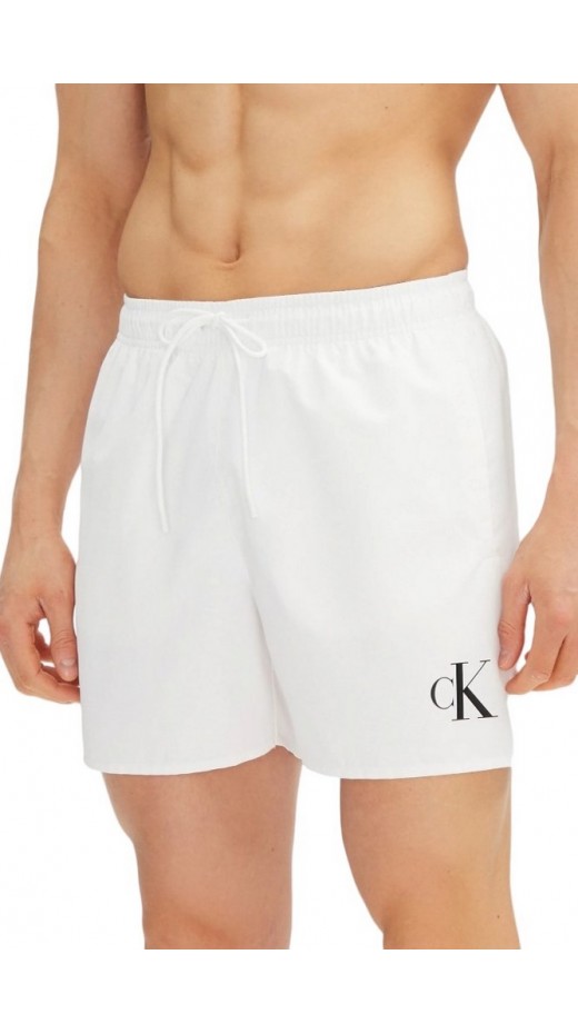 CALVIN KLEIN JEANS MEDIUM DRAWSTRING ΜΑΓΙΟ ΑΝΔΡΙΚΟ WHITE