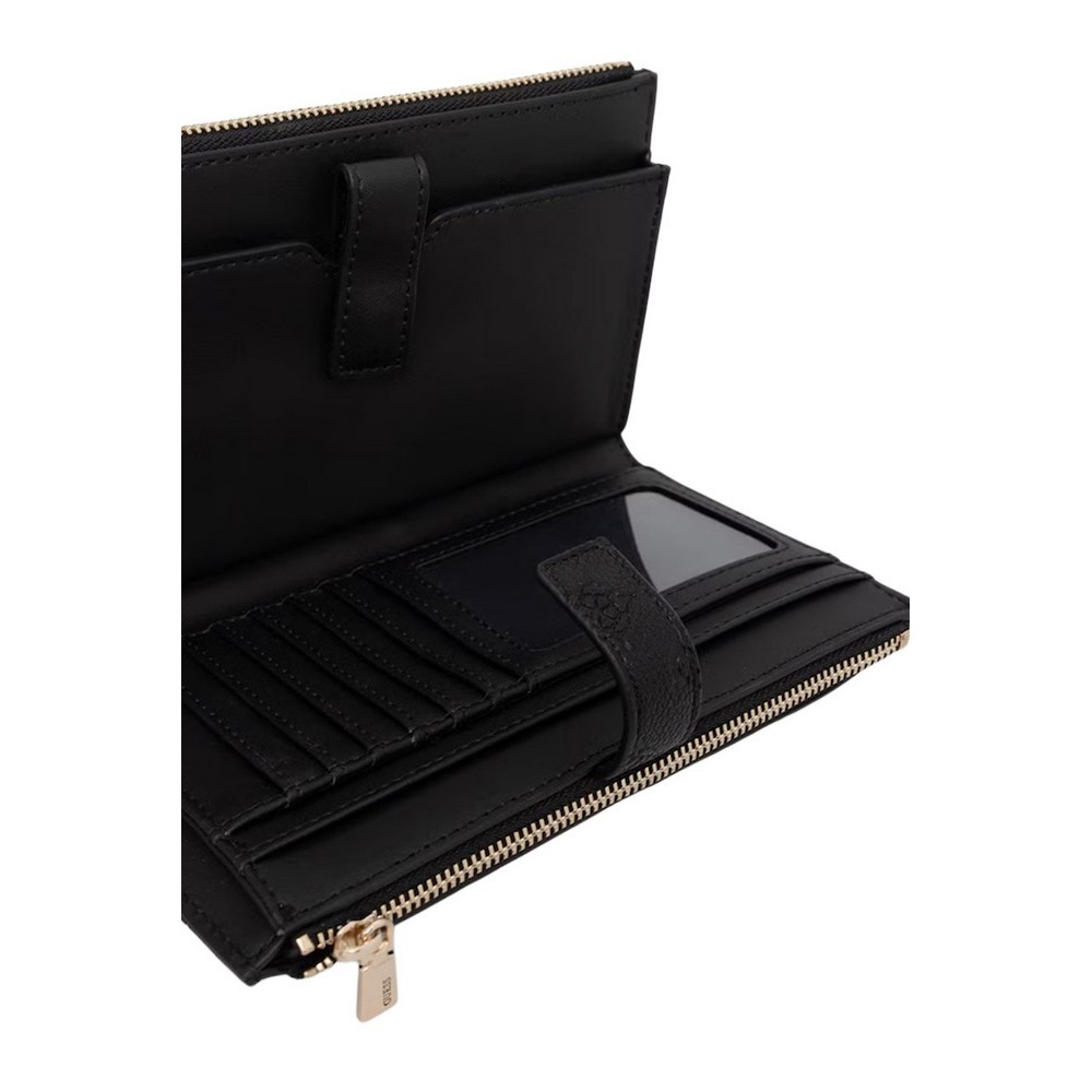 GUESS BLAKE SLG DOUBLE ZIP ORGANIZER ΠΟΡΤΟΦΟΛΙ ΓΥΝΑΙΚΕΙΟ BLACK