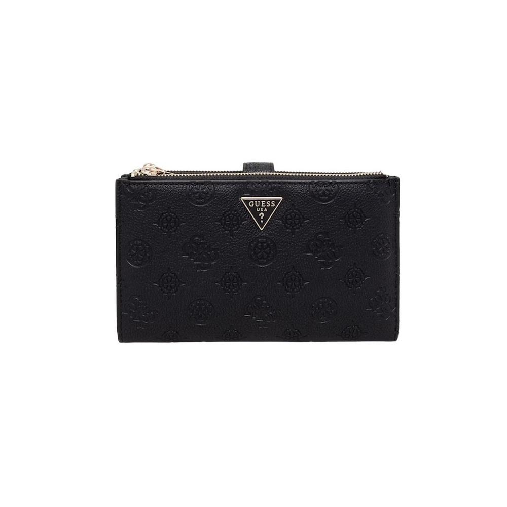 GUESS BLAKE SLG DOUBLE ZIP ORGANIZER ΠΟΡΤΟΦΟΛΙ ΓΥΝΑΙΚΕΙΟ BLACK