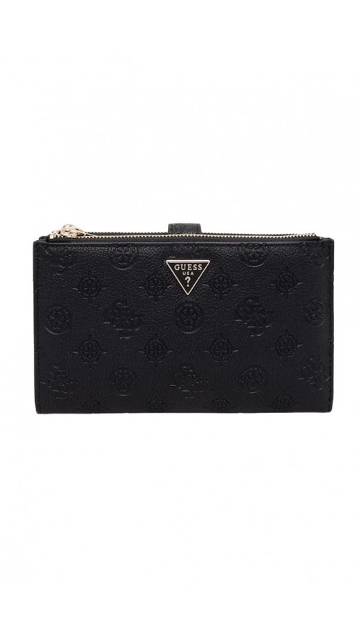 GUESS BLAKE SLG DOUBLE ZIP ORGANIZER ΠΟΡΤΟΦΟΛΙ ΓΥΝΑΙΚΕΙΟ BLACK