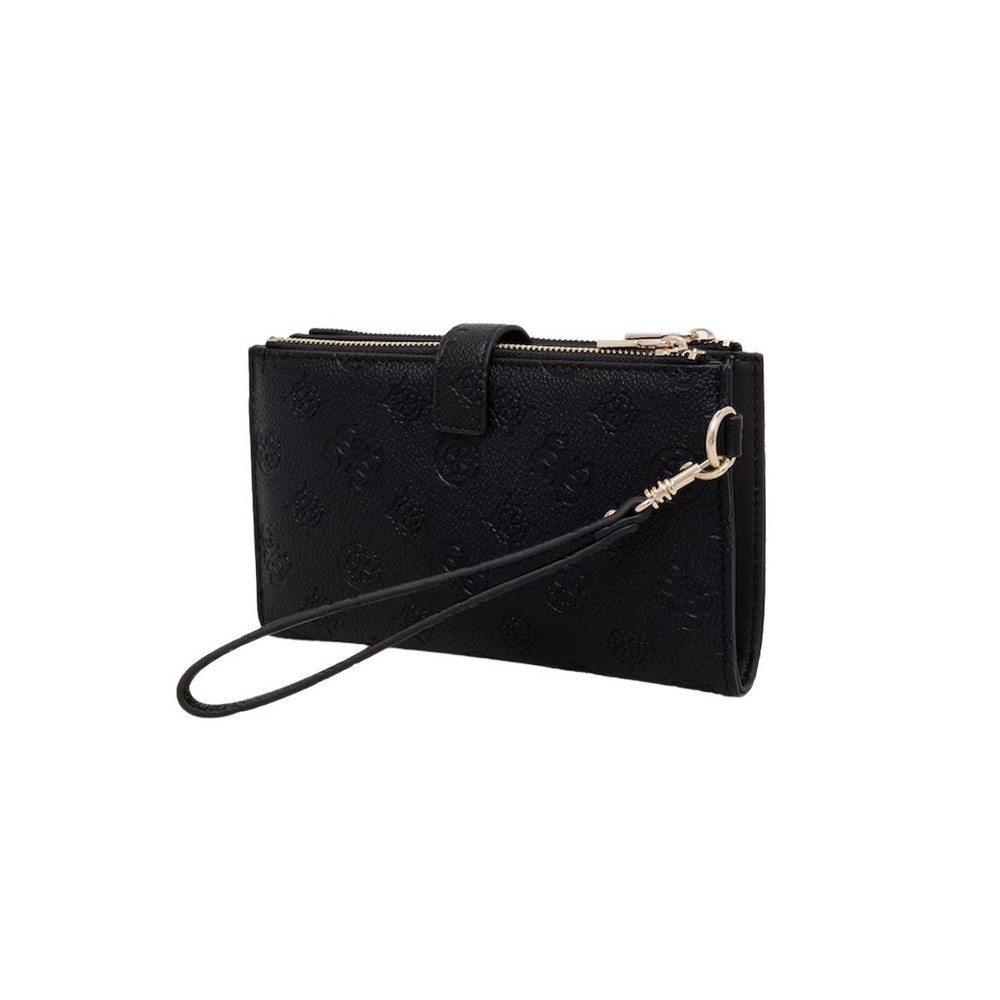 GUESS BLAKE SLG DOUBLE ZIP ORGANIZER ΠΟΡΤΟΦΟΛΙ ΓΥΝΑΙΚΕΙΟ BLACK